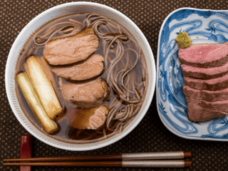Protein Packed Kamo Nanban Sweet Potato Noodles