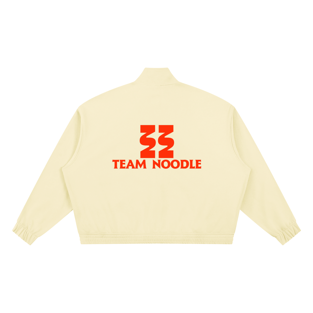 Unisex Boxy Stand Collar Full Zip Jacket