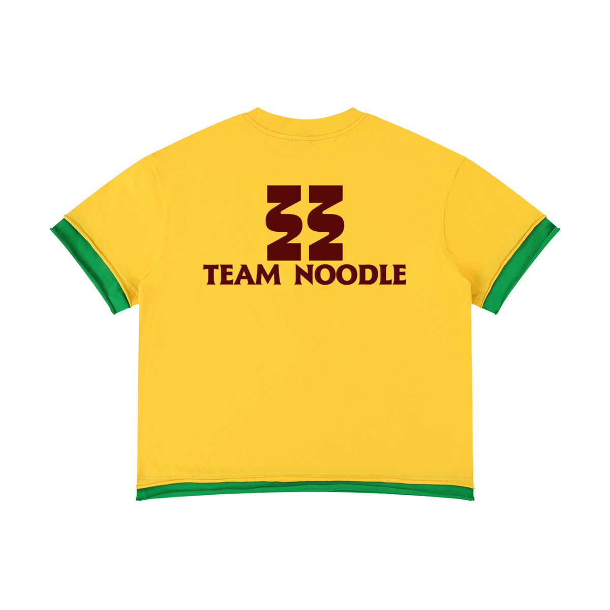 Team Noodle Unisex Boxy Color Block T-Shirt