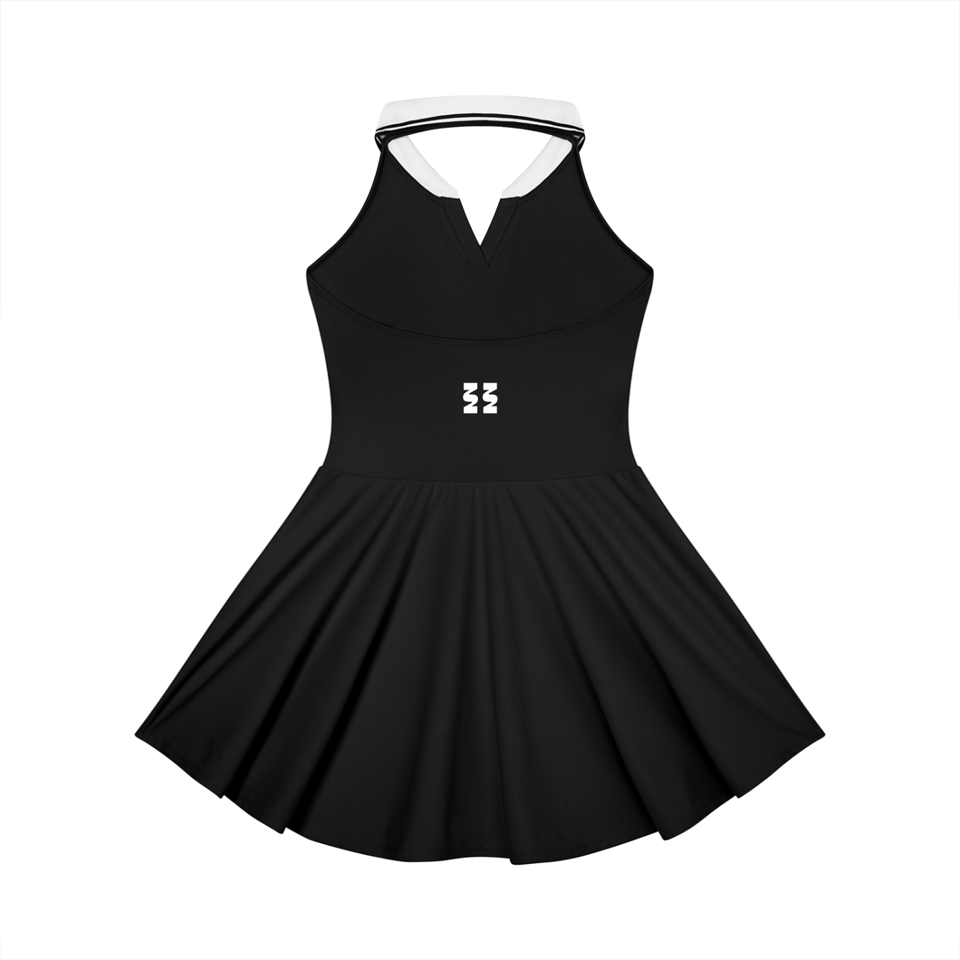 KYUNU Women's Collared Halter A-Line Tennis Dress