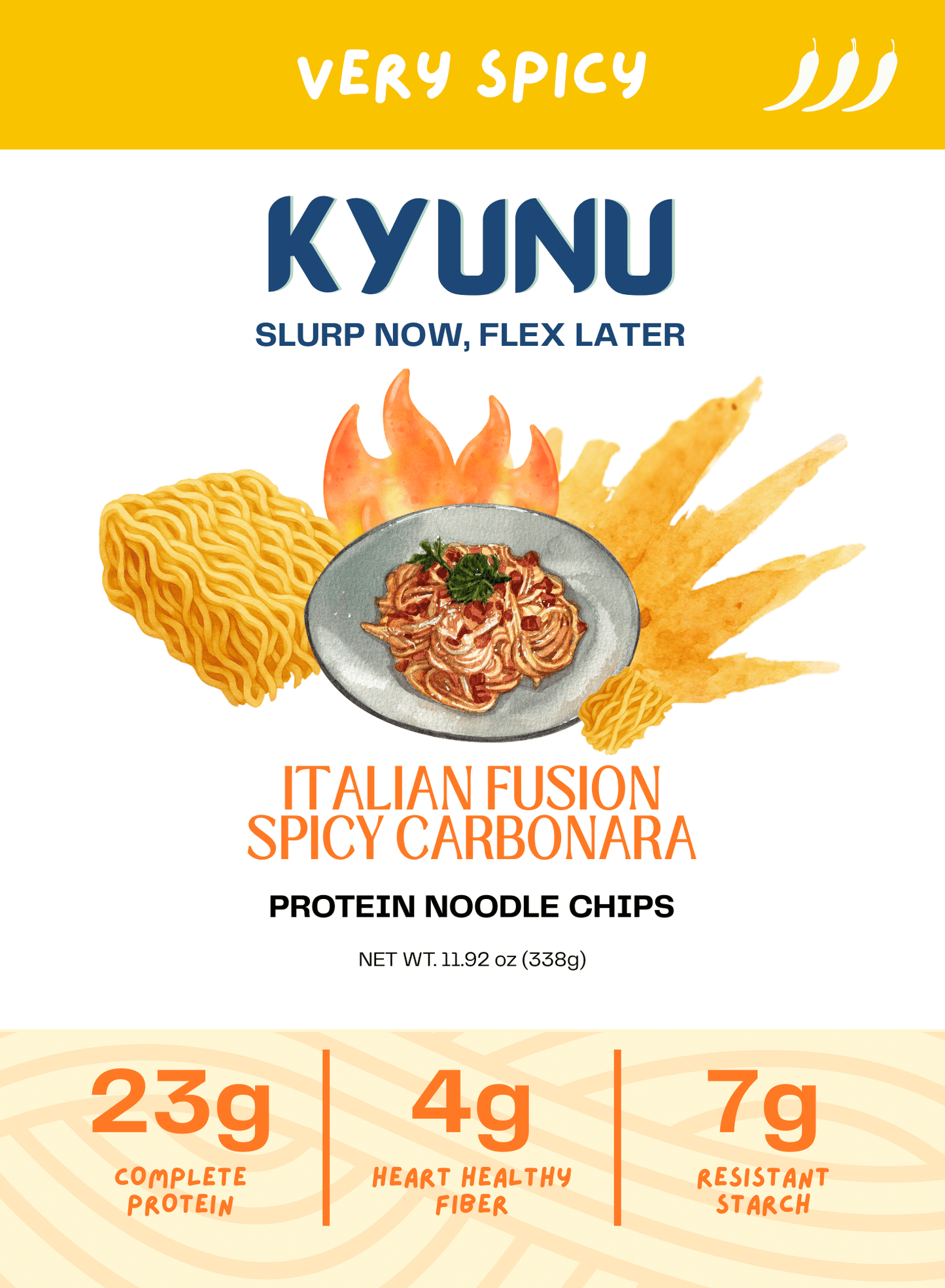 Spicy Italian Fusion Carbonara - Protein Noodle Chips