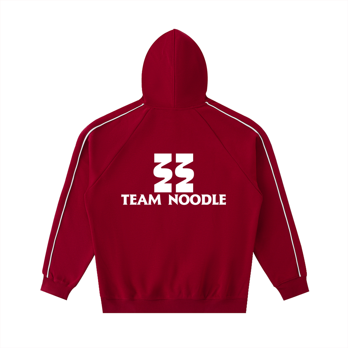 Contrast Piping Raglan Hoodie