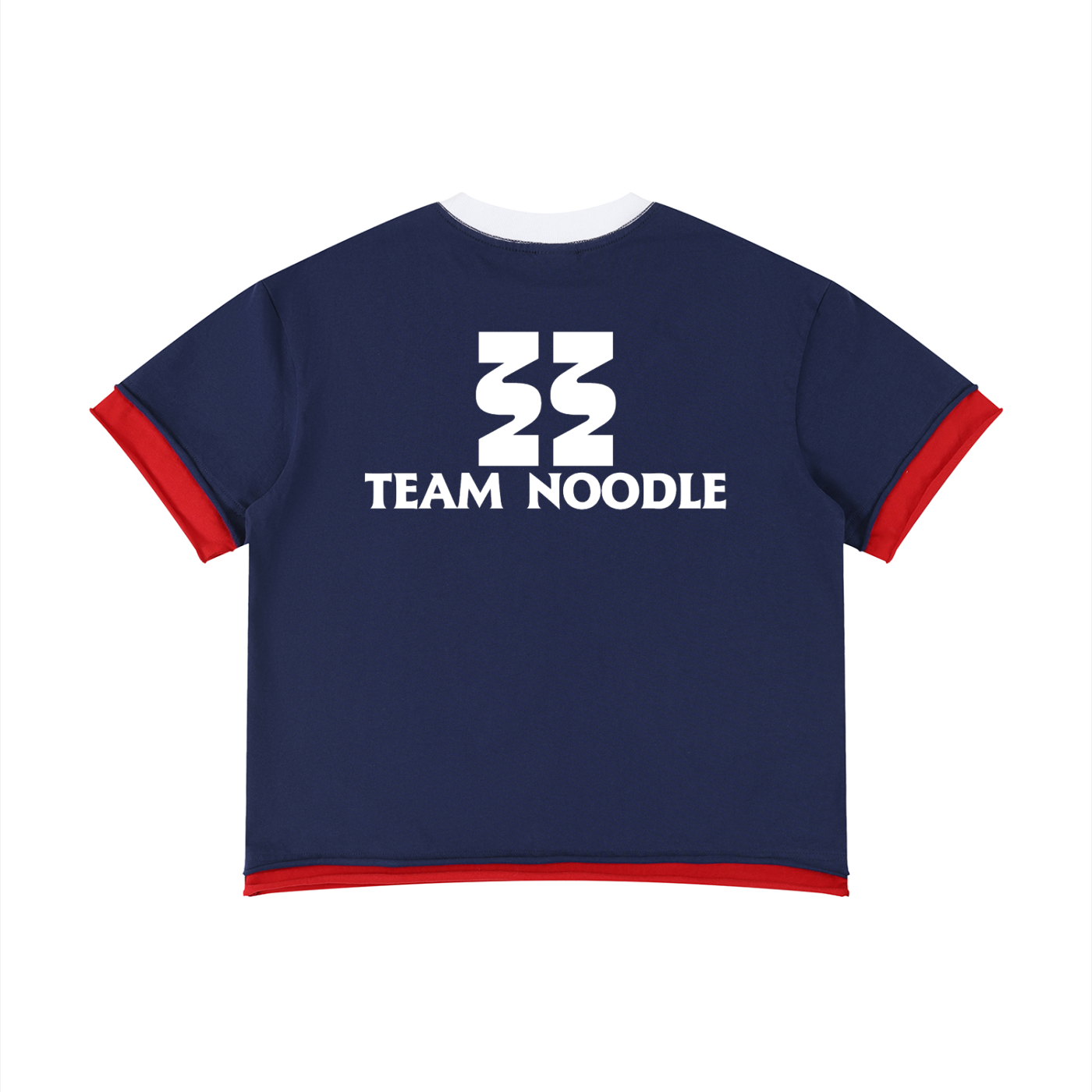 Team Noodle Unisex Boxy Color Block T-Shirt
