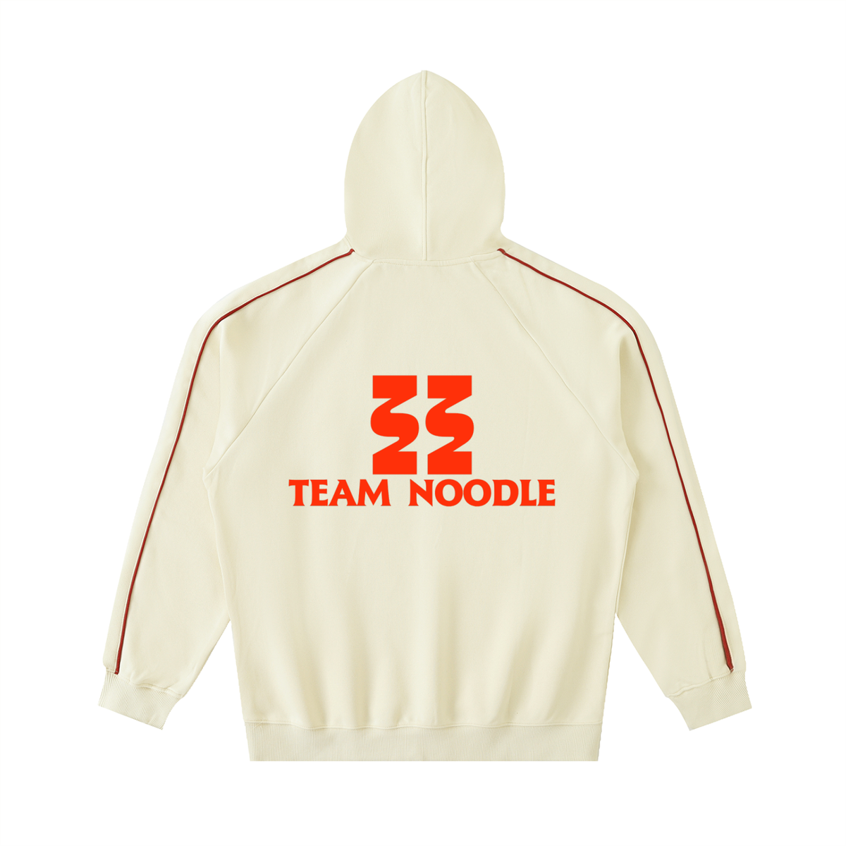 Contrast Piping Raglan Hoodie