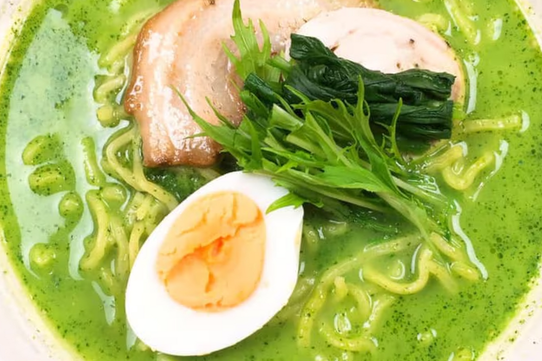 Creamy Basil Tonkotsu Ramen