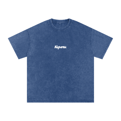 Snow Washed Oversized Cotton T-Shirt