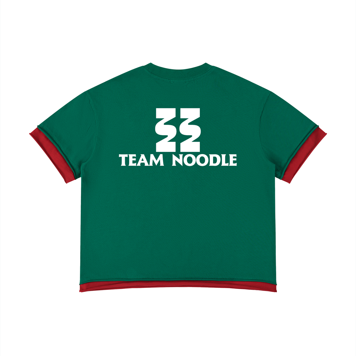 Team Noodle Unisex Boxy Color Block T-Shirt