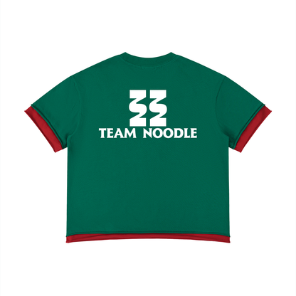 Team Noodle Unisex Boxy Color Block T-Shirt