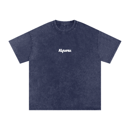 Snow Washed Oversized Cotton T-Shirt