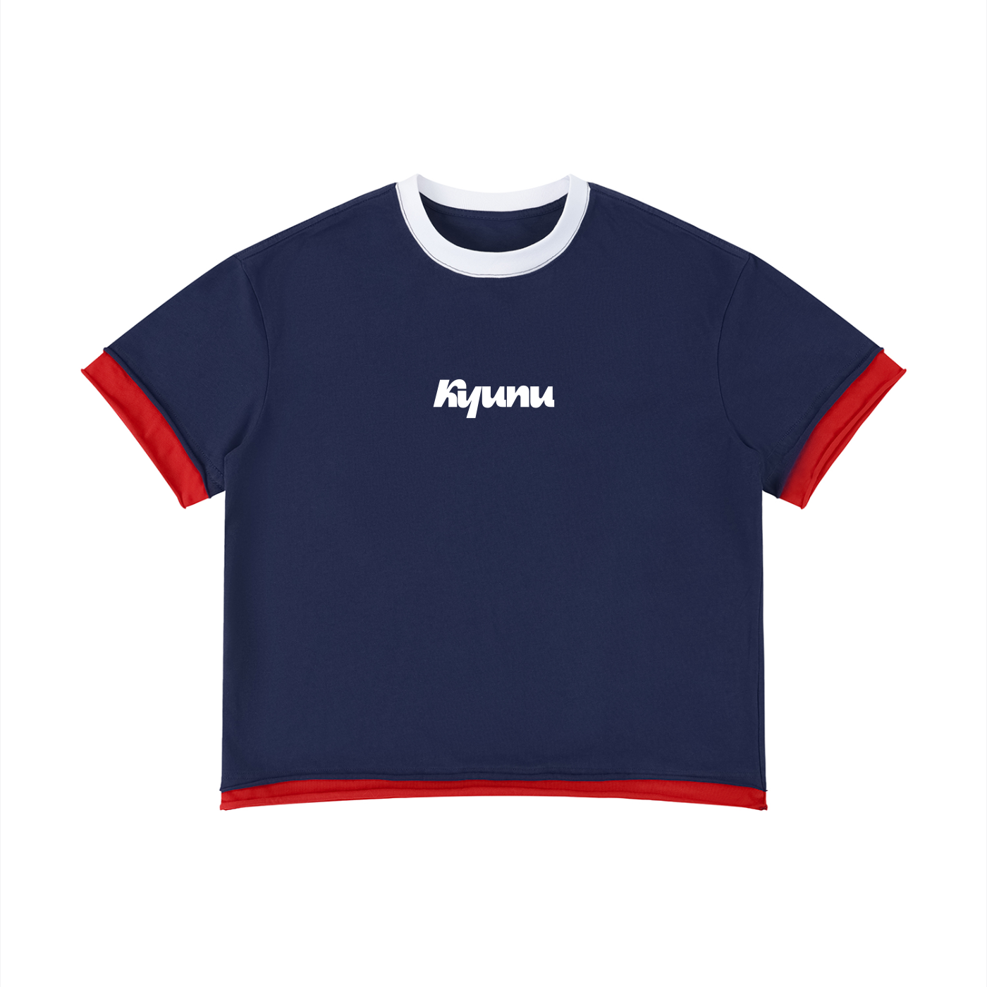 Team Noodle Unisex Boxy Color Block T-Shirt