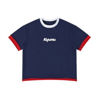 Team Noodle Unisex Boxy Color Block T-Shirt