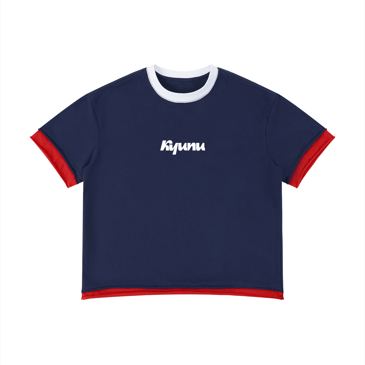 Team Noodle Unisex Boxy Color Block T-Shirt