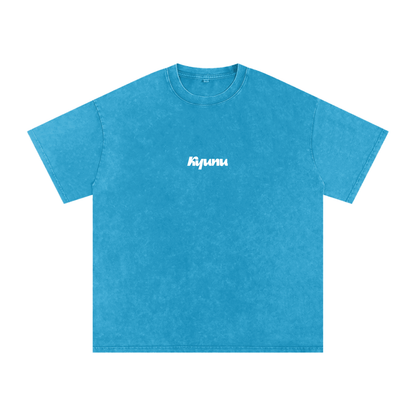Snow Washed Oversized Cotton T-Shirt