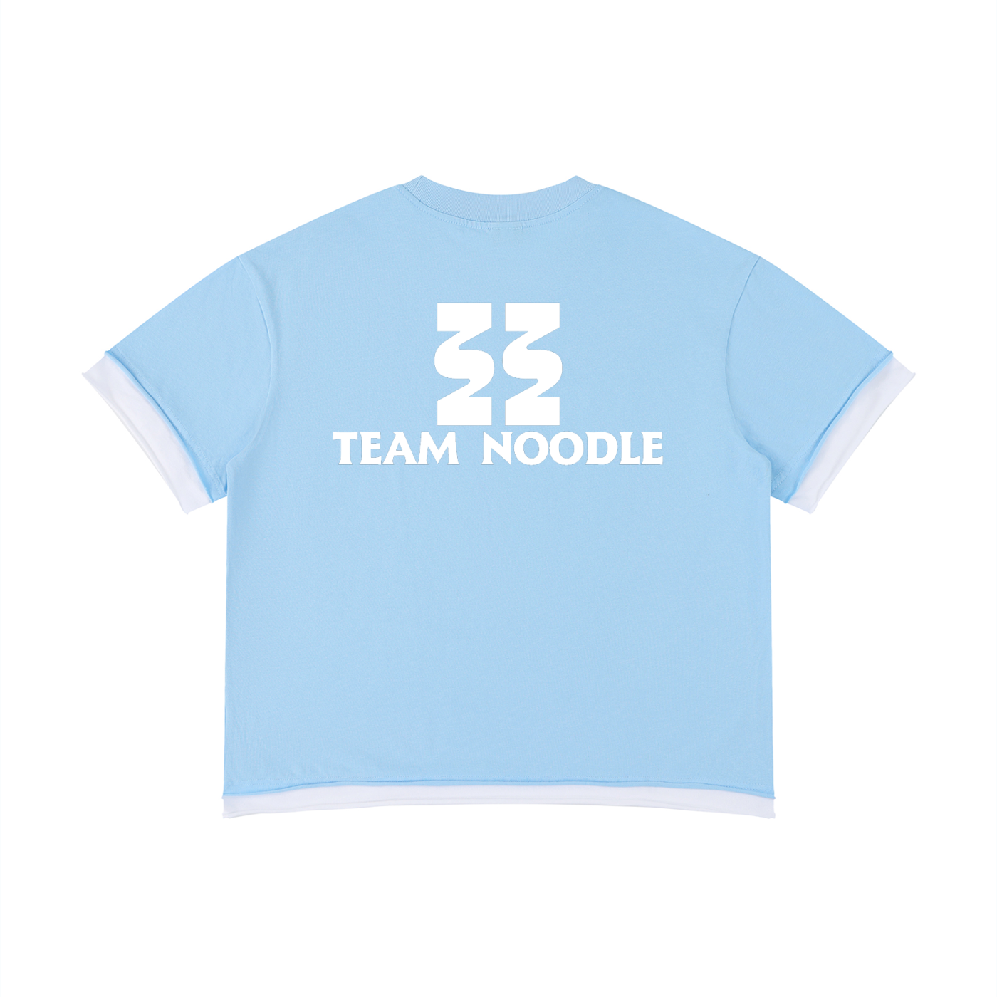 Team Noodle Unisex Boxy Color Block T-Shirt