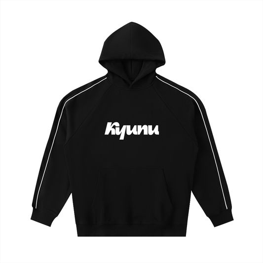 Contrast Piping Raglan Hoodie
