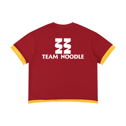Team Noodle Unisex Boxy Color Block T-Shirt
