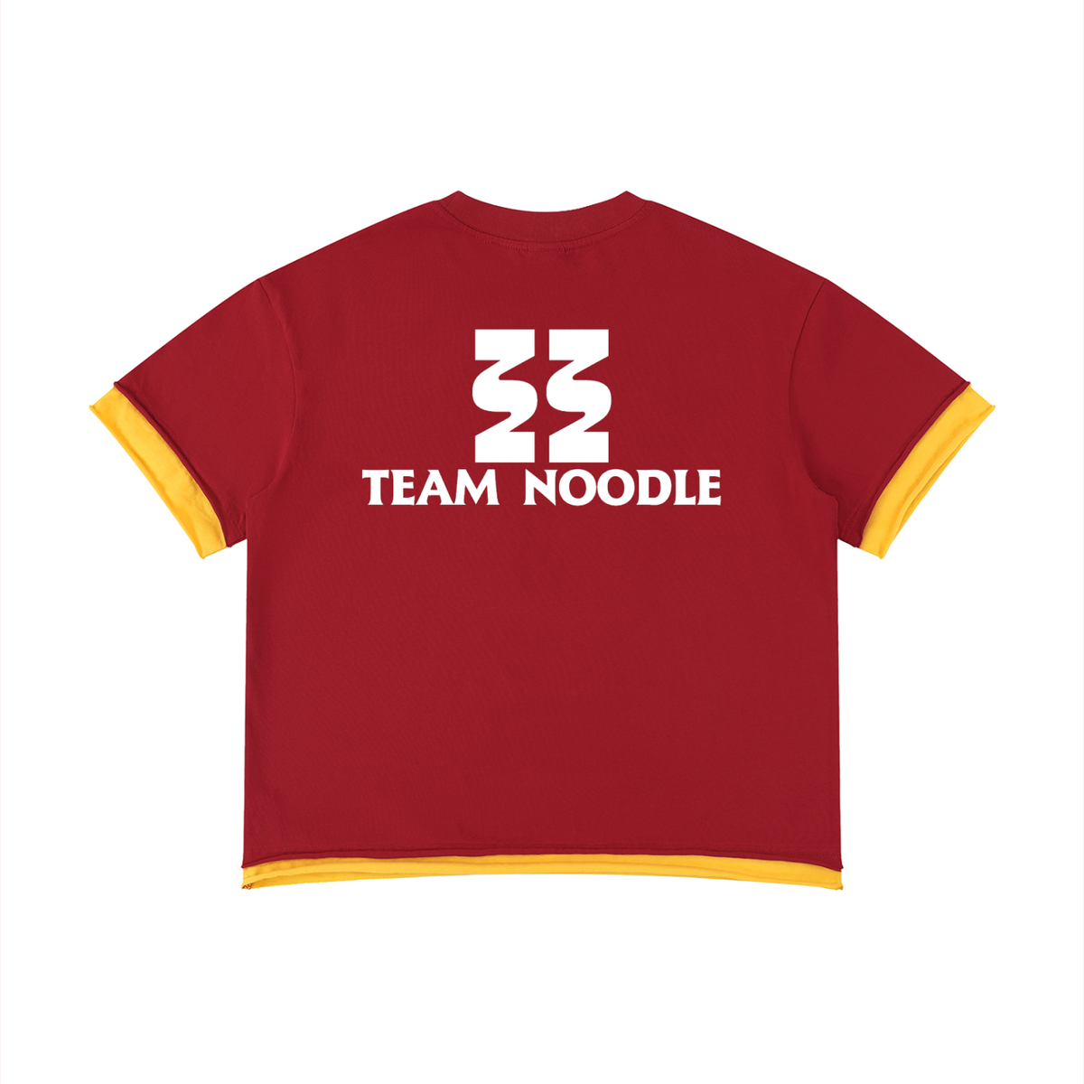 Team Noodle Unisex Boxy Color Block T-Shirt