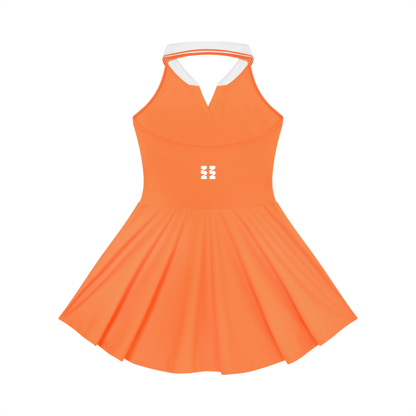 KYUNU Women's Collared Halter A-Line Tennis Dress