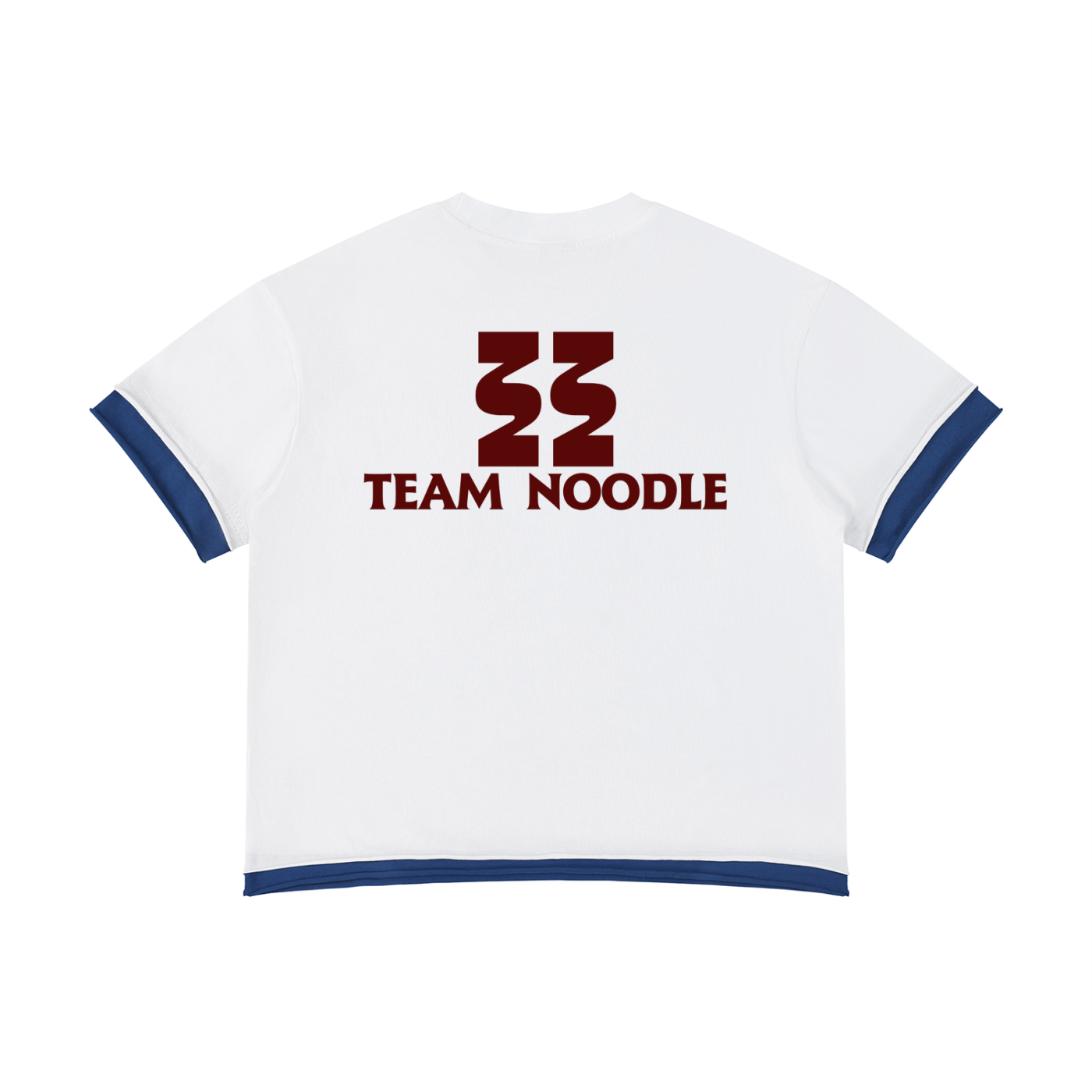 Team Noodle Unisex Boxy Color Block T-Shirt