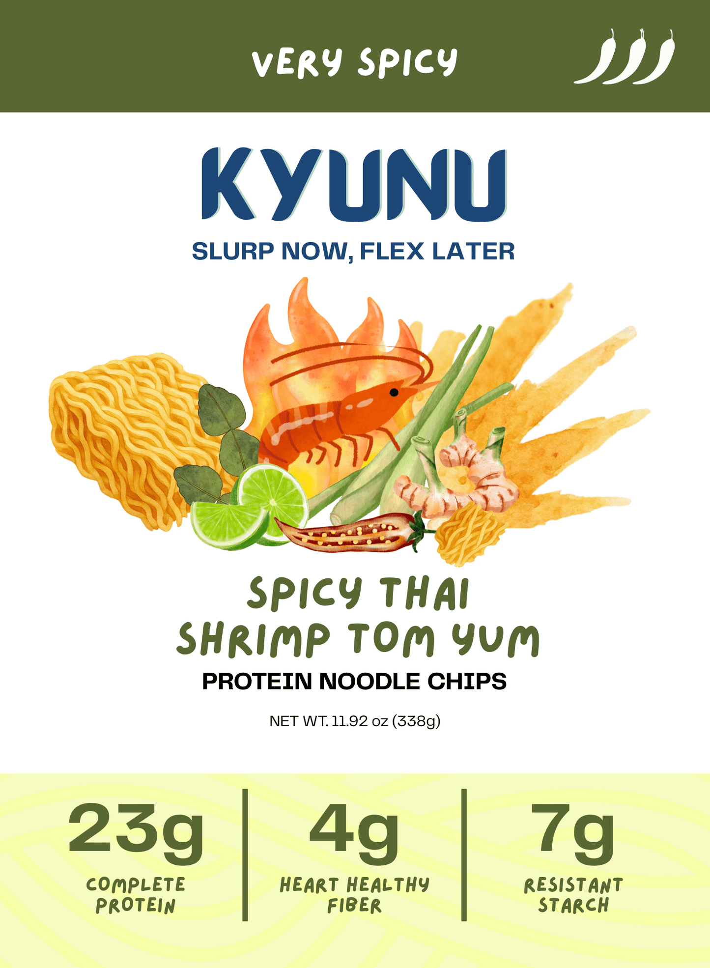 Spicy Thai Shrimp Tom Yum - Protein Noodle Chips
