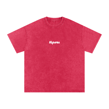 Snow Washed Oversized Cotton T-Shirt