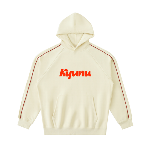 Contrast Piping Raglan Hoodie