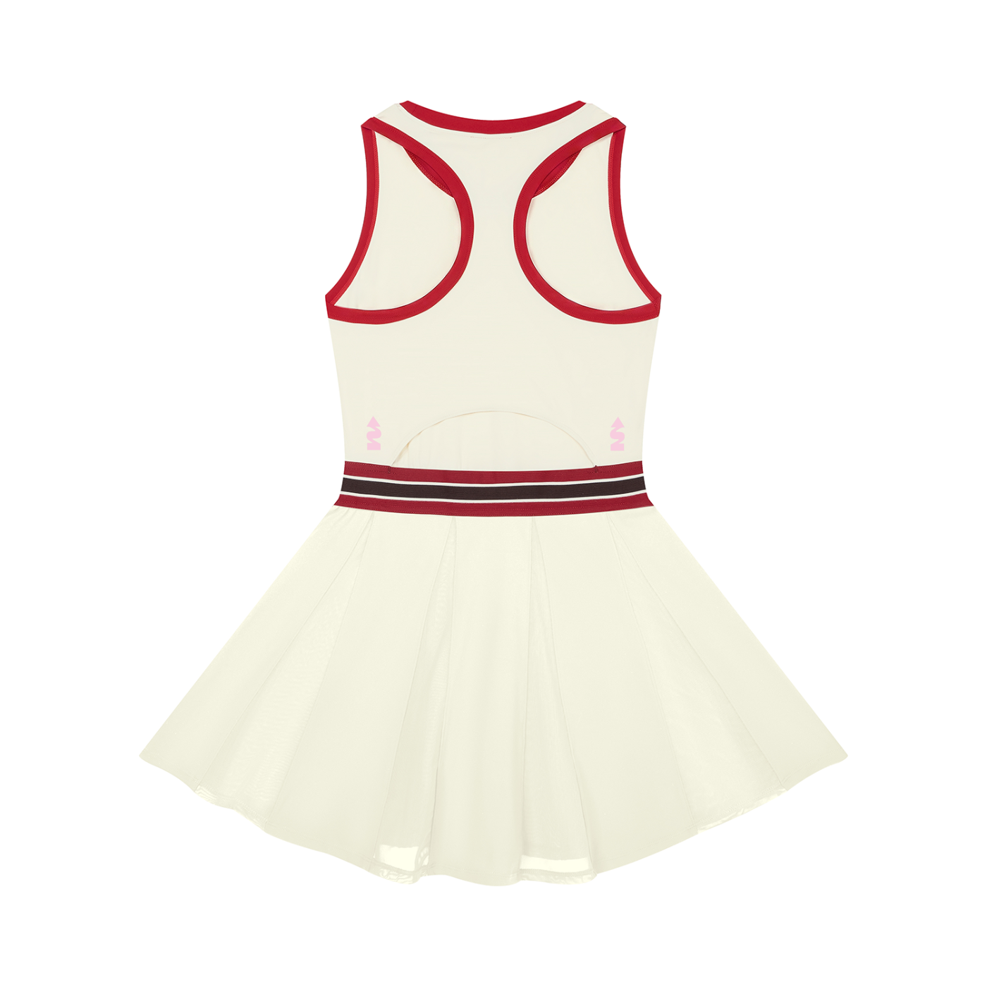 KYUNU Women's Color Block A-Line Sleeveless Dress