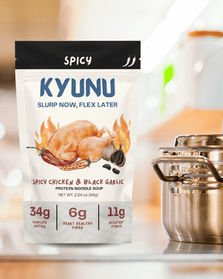 Spicy Chicken & Black Garlic Flavor Noodle Soup
