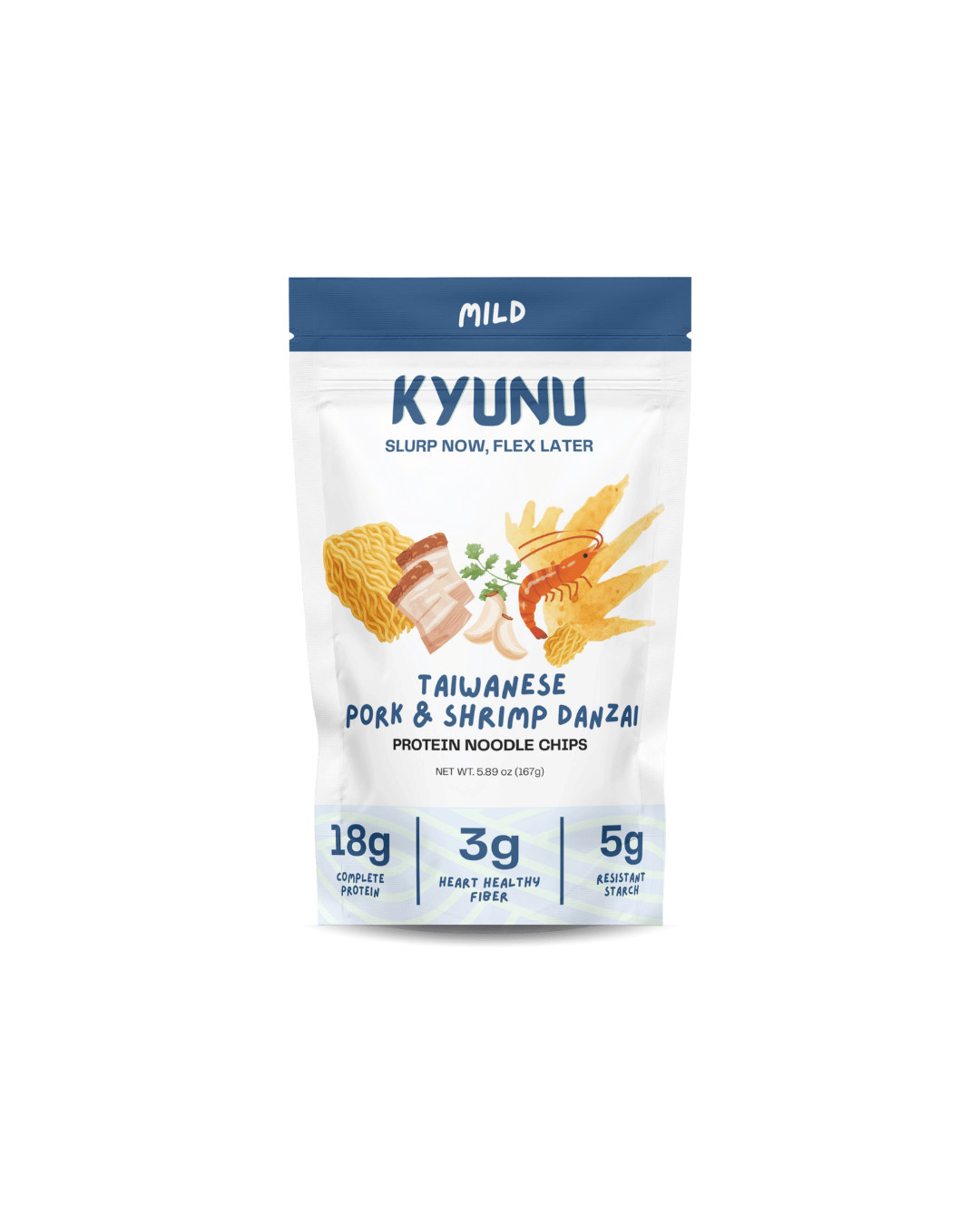 Mild Taiwanese Pork & Shrimp Danzai - Protein Noodle Chips