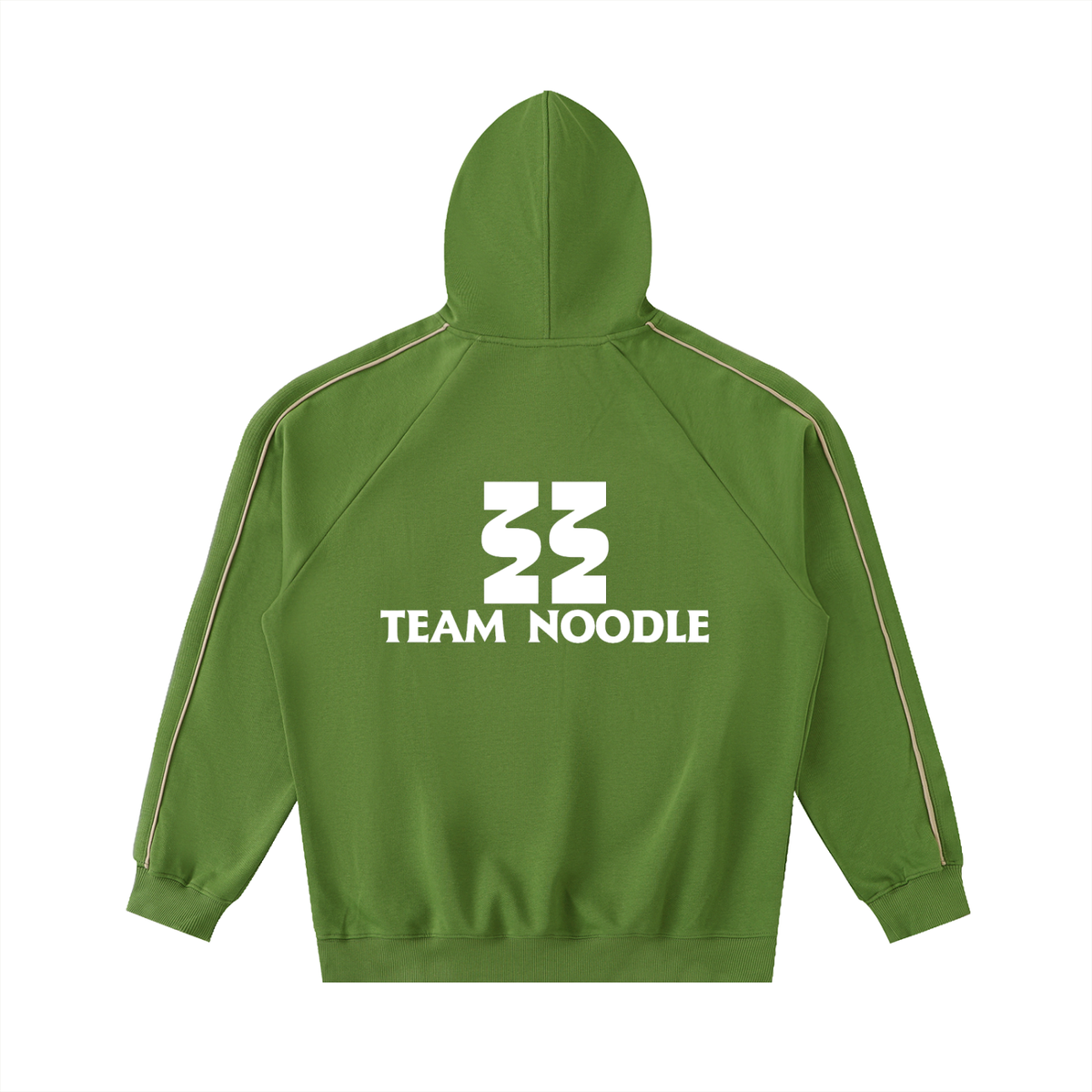 Contrast Piping Raglan Hoodie