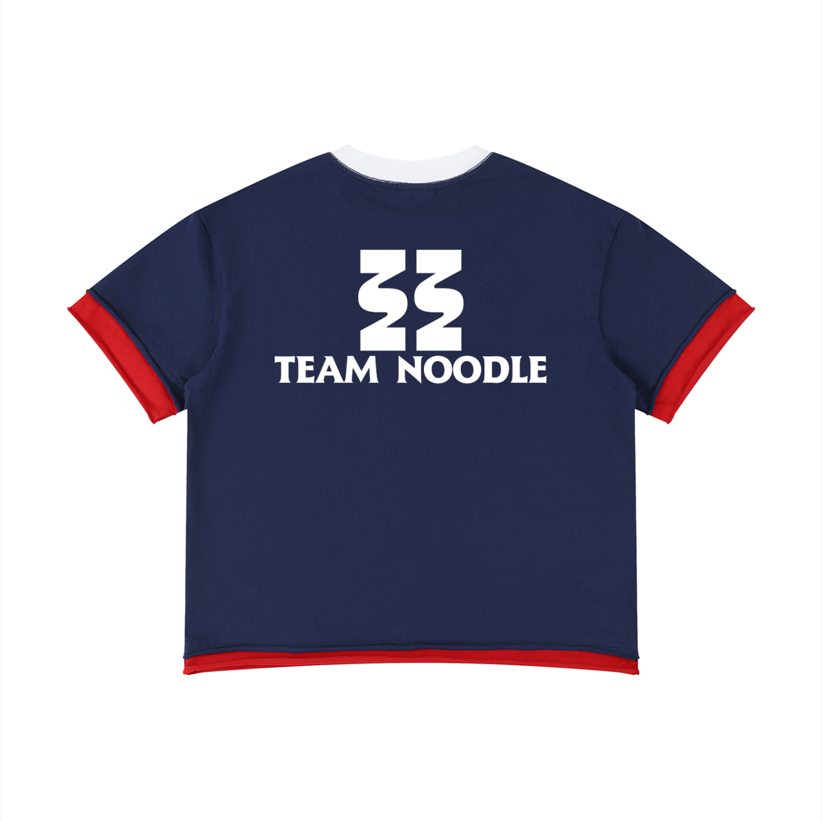 Team Noodle Unisex Boxy Color Block T-Shirt