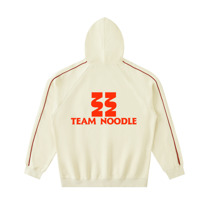 Contrast Piping Raglan Hoodie