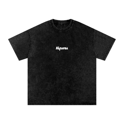 Snow Washed Oversized Cotton T-Shirt