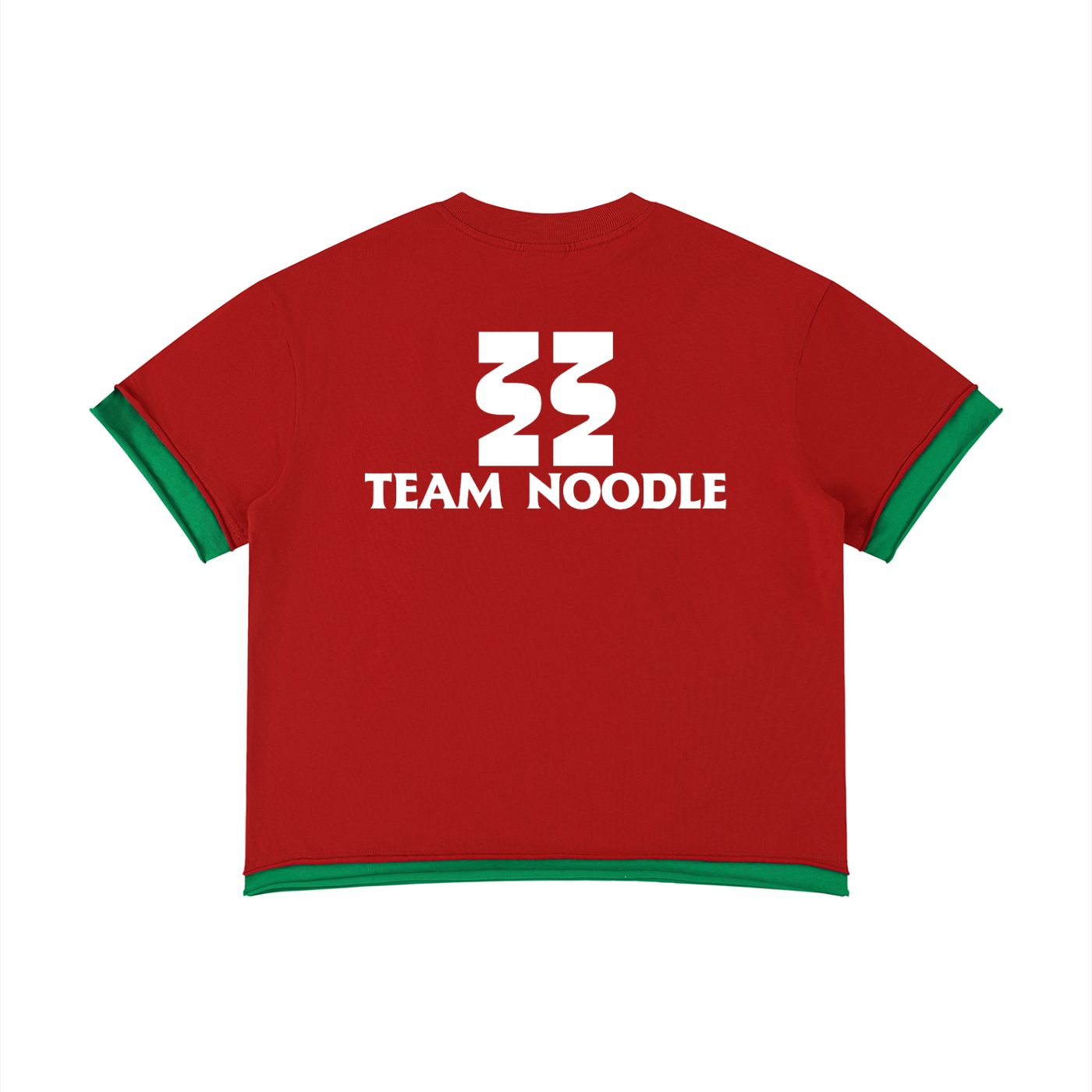Team Noodle Unisex Boxy Color Block T-Shirt