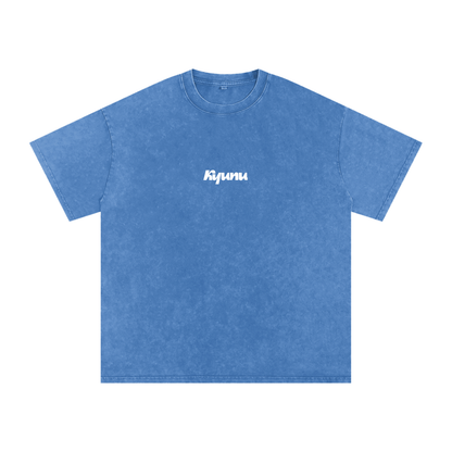 Snow Washed Oversized Cotton T-Shirt