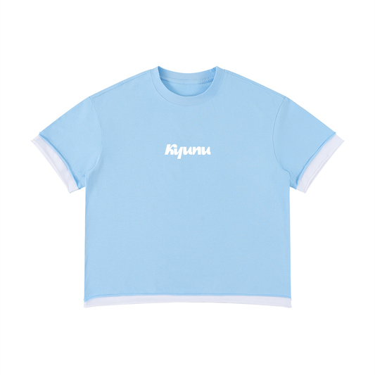 Team Noodle Unisex Boxy Color Block T-Shirt