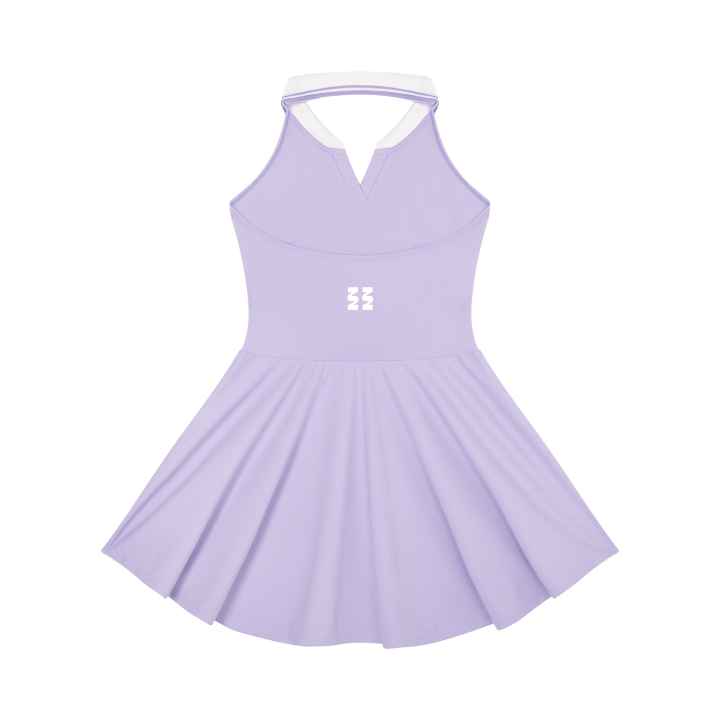 KYUNU Women's Collared Halter A-Line Tennis Dress